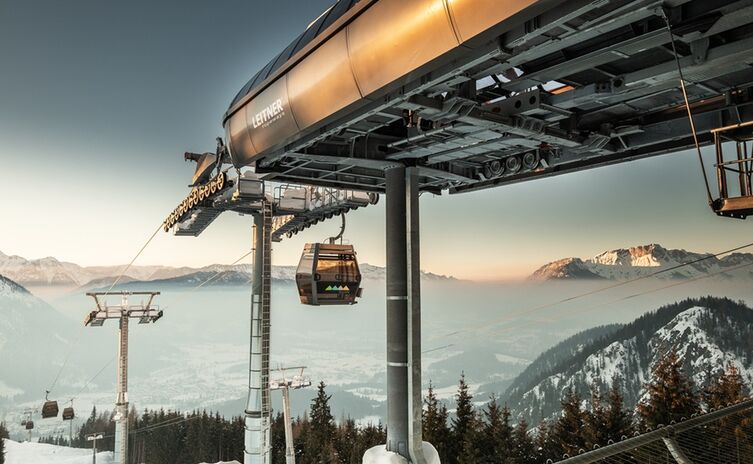 Jennerbahn-Mittelstation im Winter