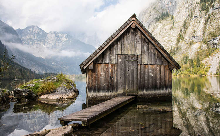 Bootshütte am Obersee