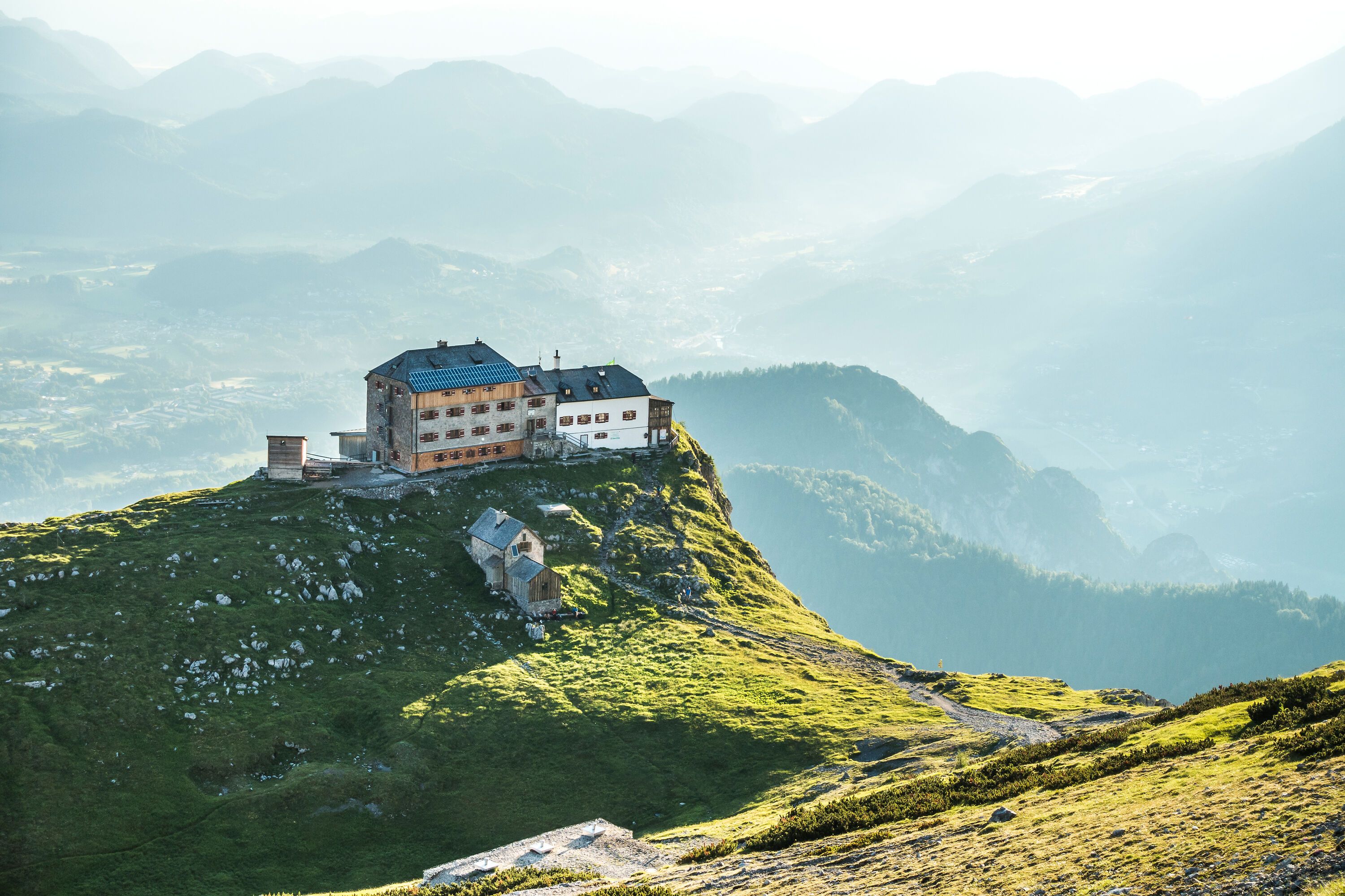 Das Watzmannhaus auf dem Falzköpfl
