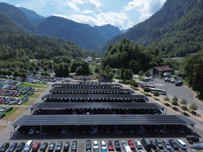 Parkplatz Königssee Carportanlage