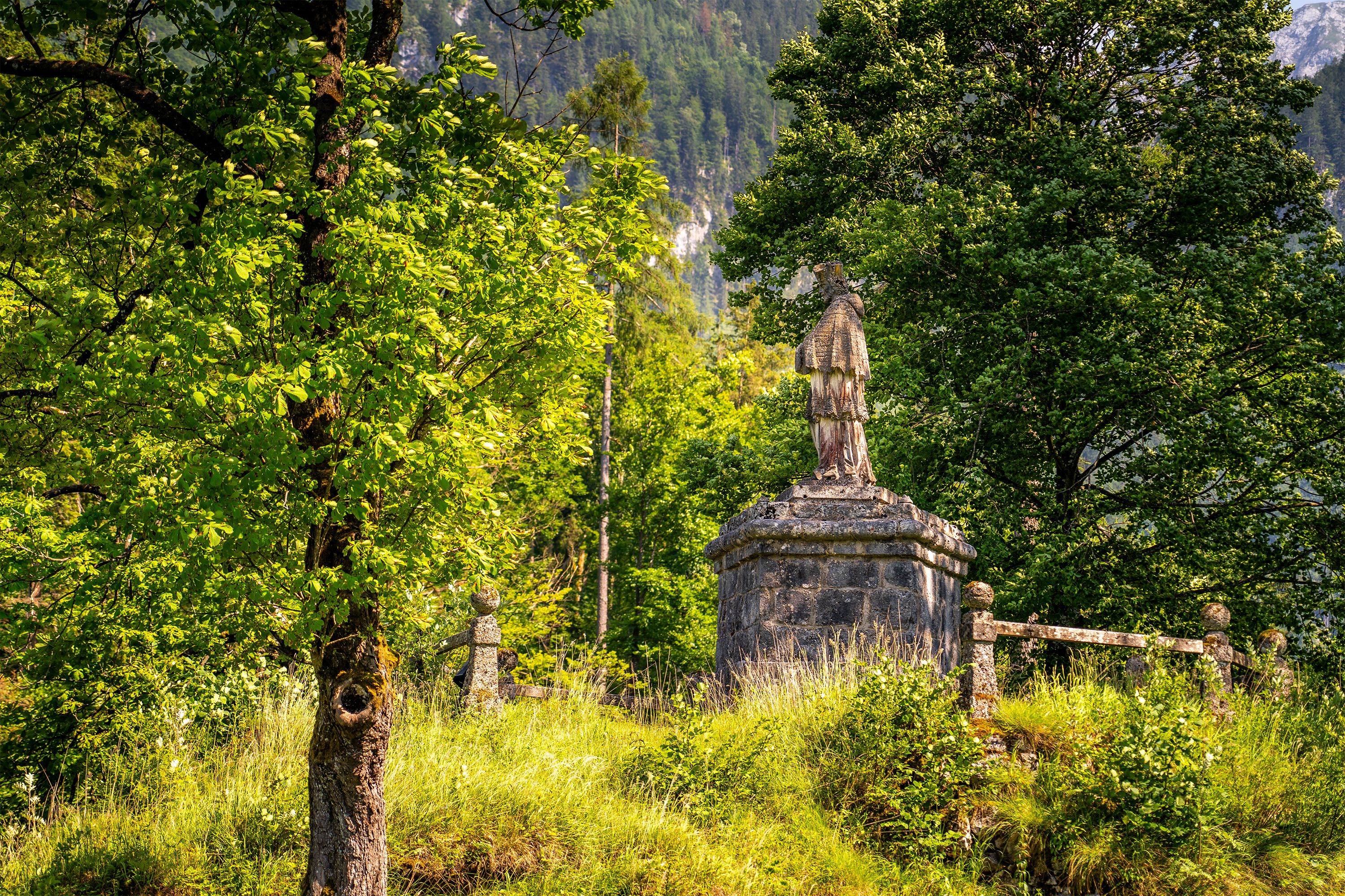 Statue des Heiligen Johannes von Nepomuk auf der Insel Christlieger