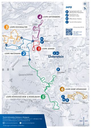 Loipenplan Langlauf Schönau a. Königssee