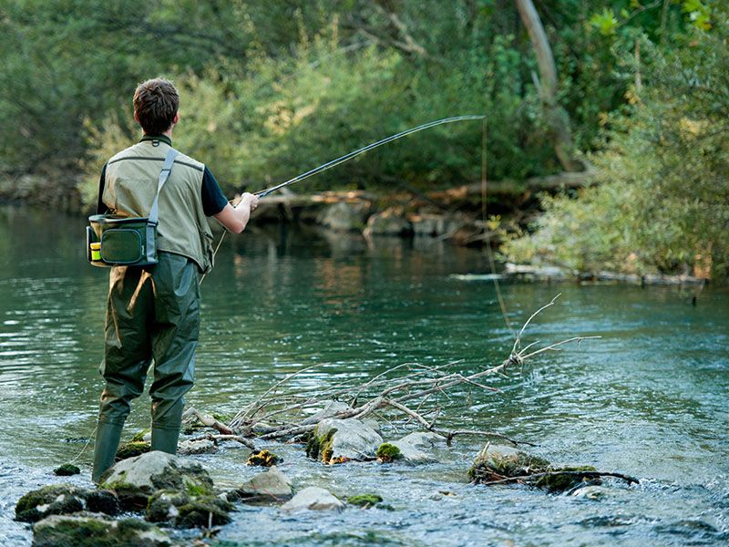Fischen in der Königsseer Ache