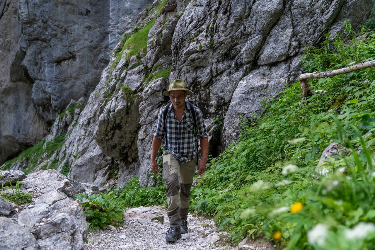 In der Saugassee auf dem Weg zum Funtensee