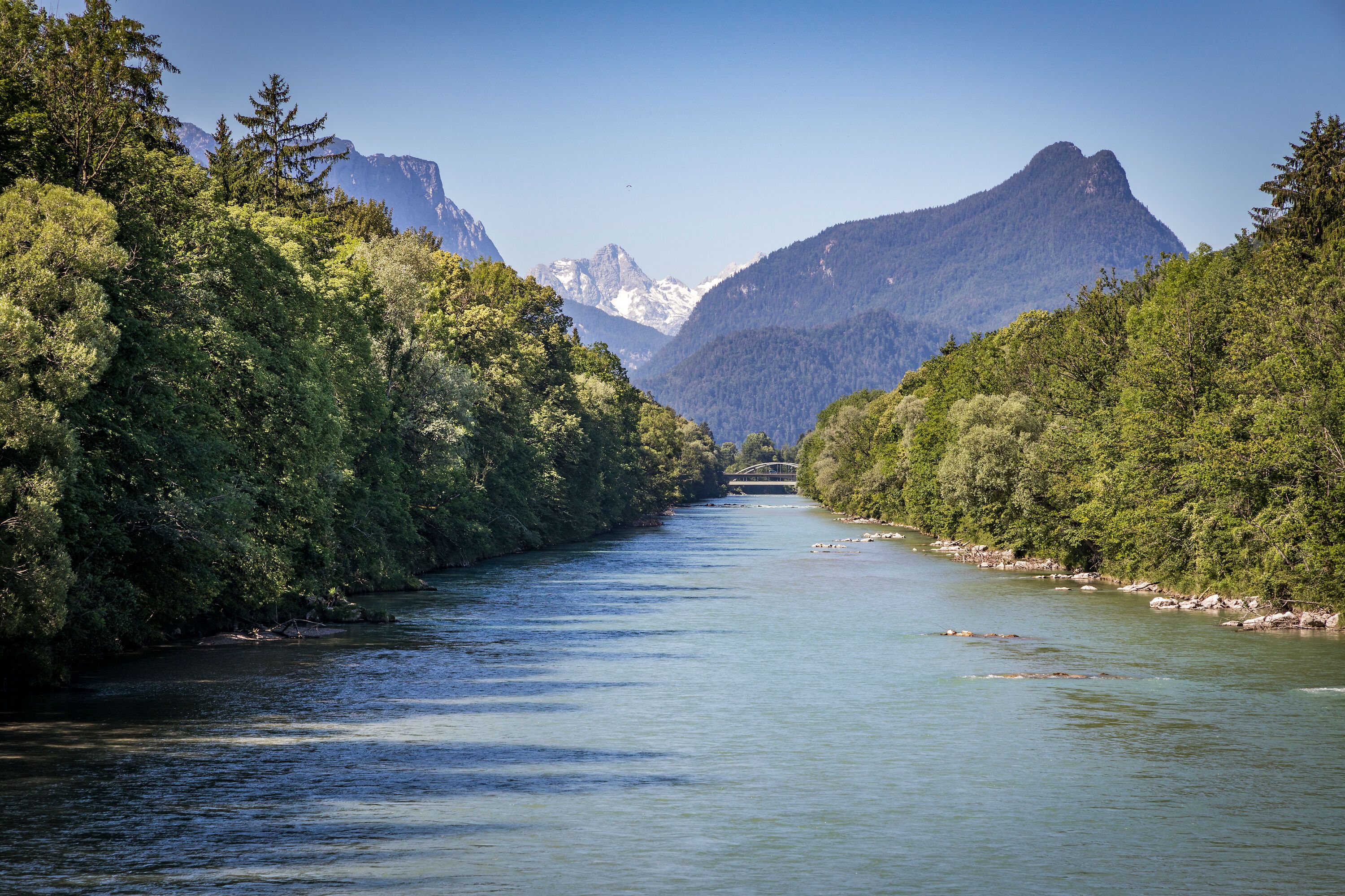 Die Saalach bei Bad Reichenhall