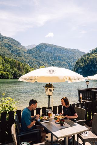 Das Echostüberl mit der See-Terrasse