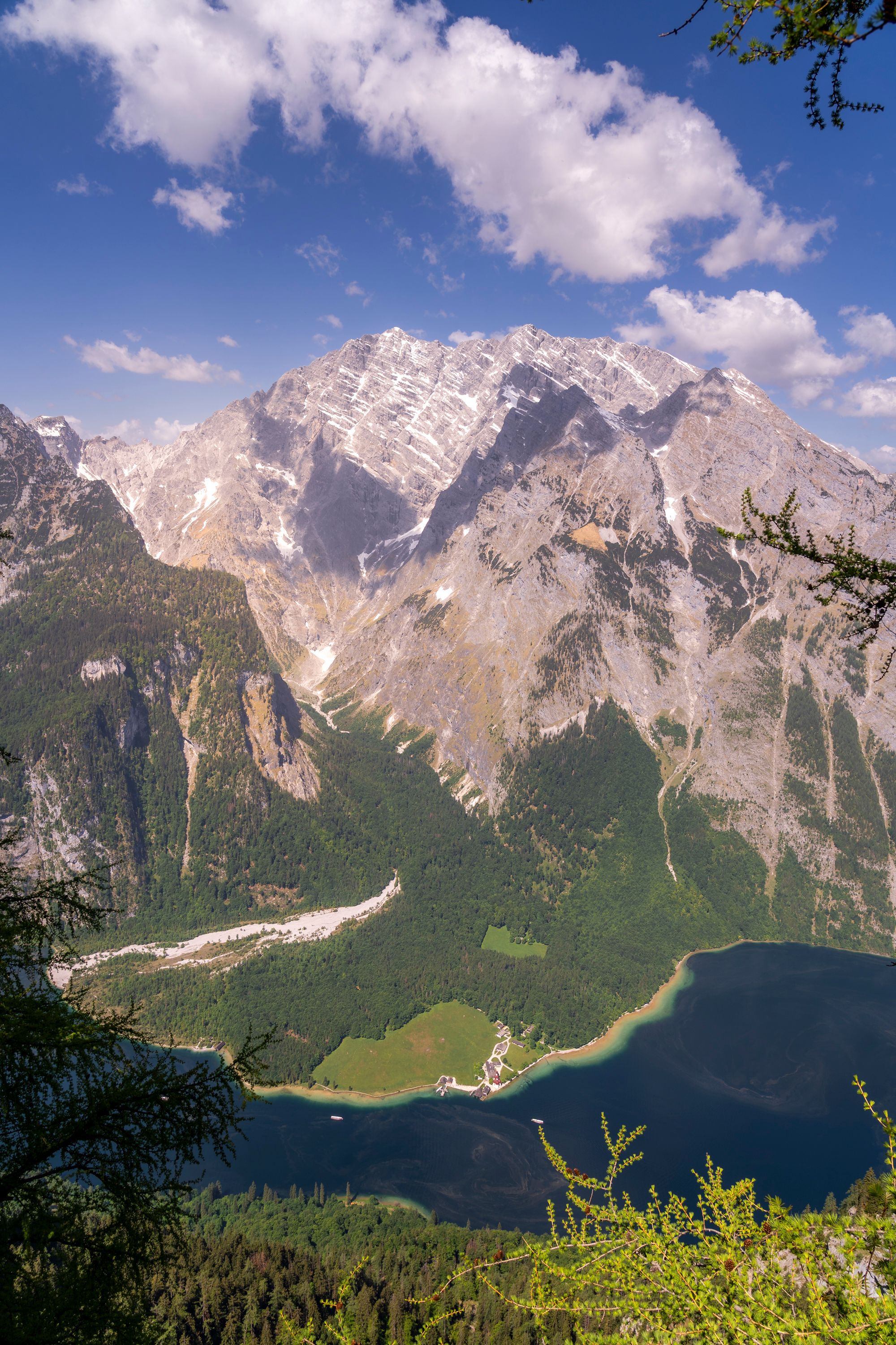 Königssee, St. Bartholomä und die Watzmann Ostwand