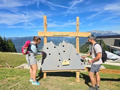 Kugelbahn Schlafende Hexaa an der Jennerbahn Mittelstation
