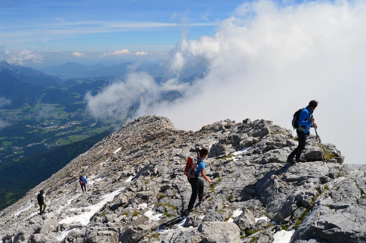 Letzte Meter zum Watzmann Hocheck