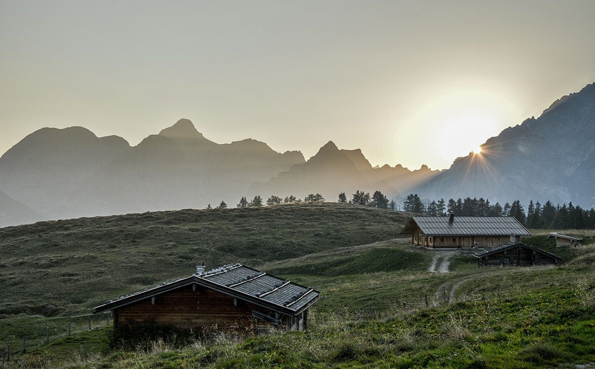 Sonnenuntergang auf der Gotzenalm