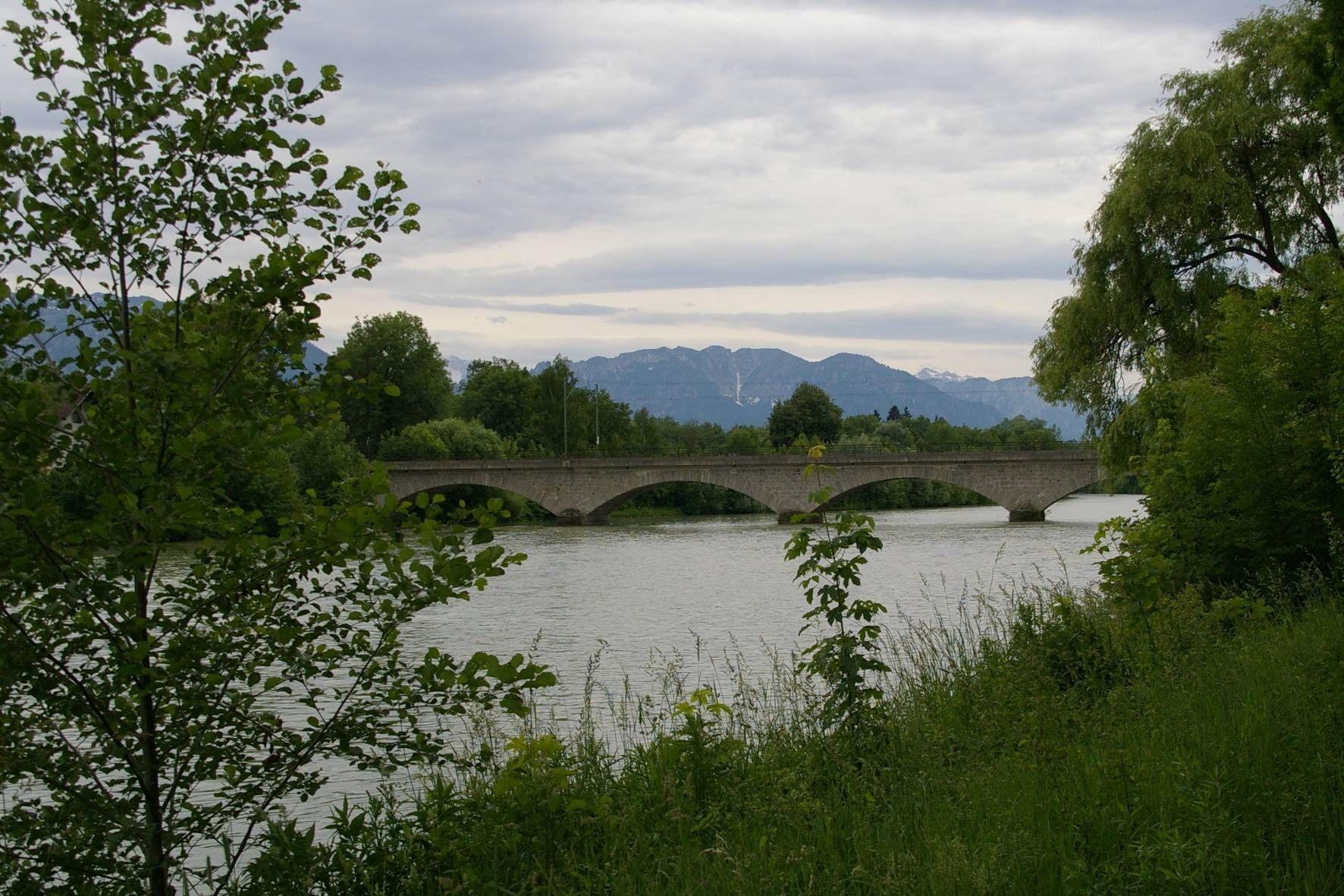 Eisenbahnbrücke über die Saalach