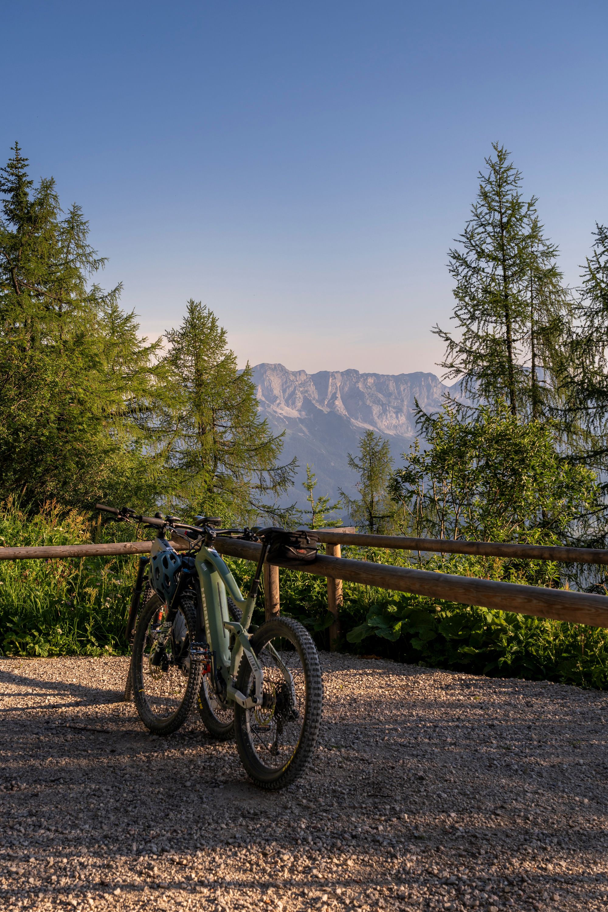 Der Radlparkplatz Kehlsteinhaus