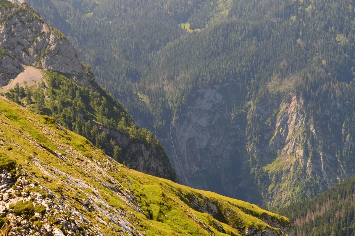 Der Röthbach-Wasserfall vom Kahlersberg