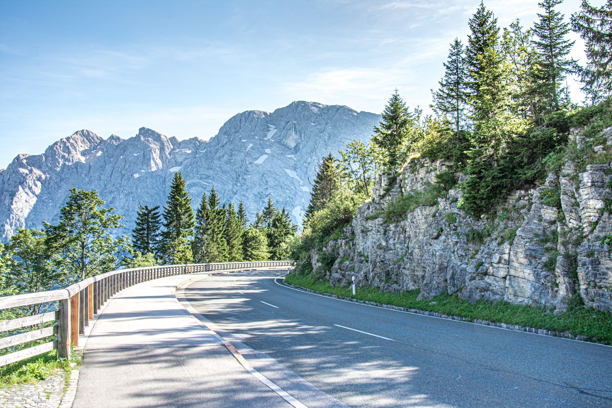 Rossfeldpanoramastraße am Scheitelpunkt