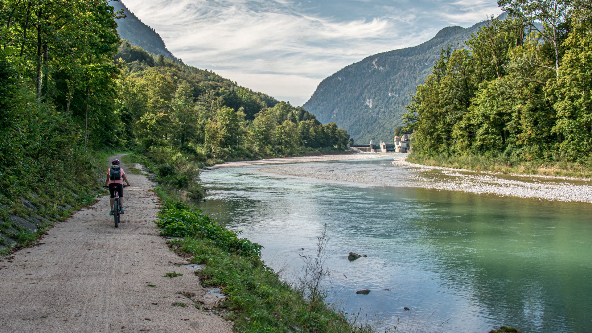 Radweg an der Saalach