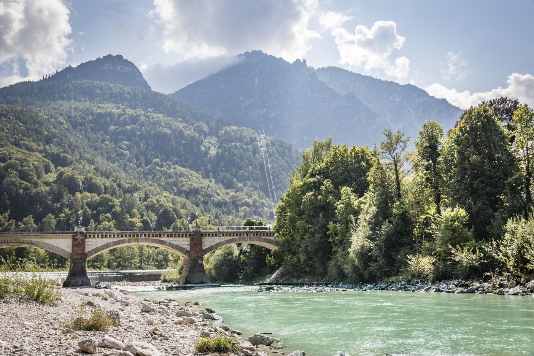 Die Saalach bei Bad Reichenhall