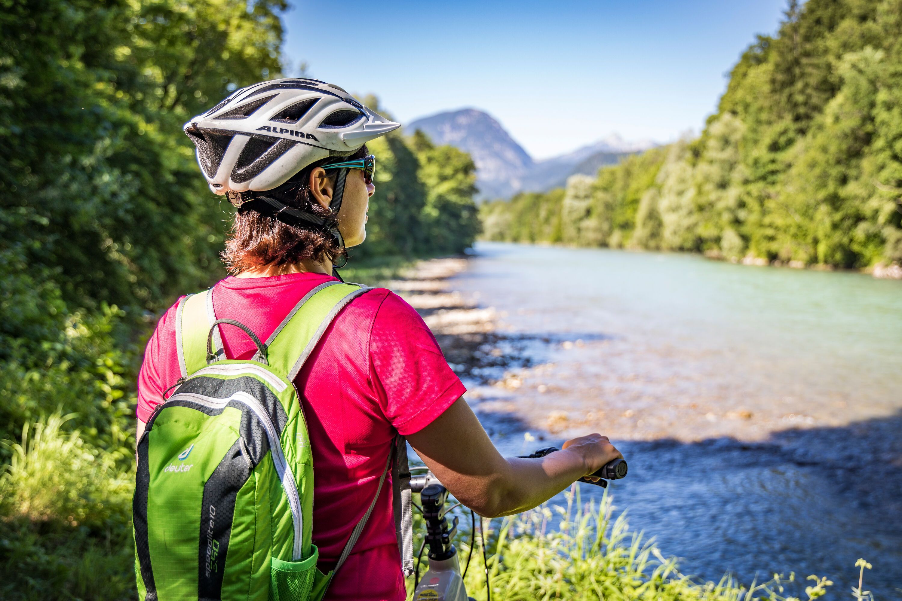 Radweg an der Saalach